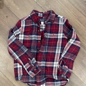 PLACE Kids Plaid Shirt - Red and Blue